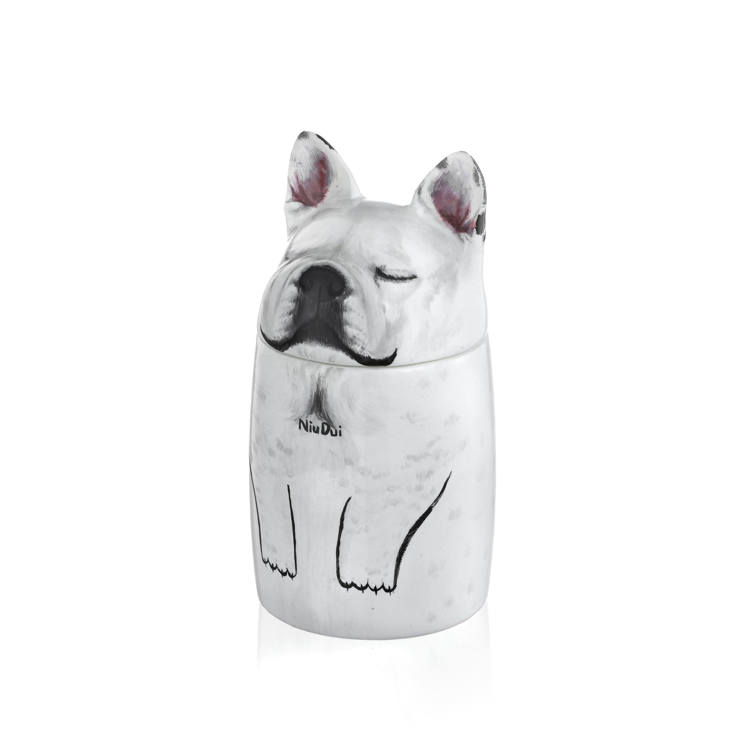 Custom Hand-painted Ceramic Urn for Dog - A Beautiful Tribute to Your Pet