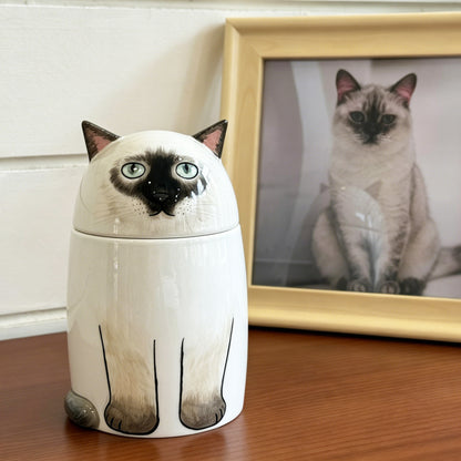 Custom Ceramic Cat Urn – Handcrafted Memorial for Cat