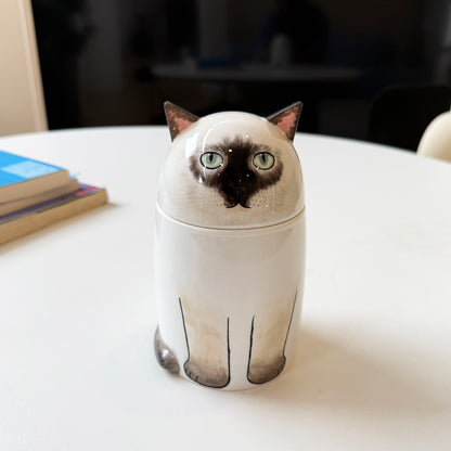 Custom Ceramic Cat Urn – Handcrafted Memorial for Cat