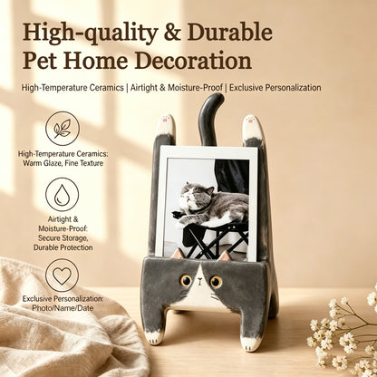 Personalized Pet Photo Frame - Hand-painted Pet Memorial Desktop for Birthday Gift