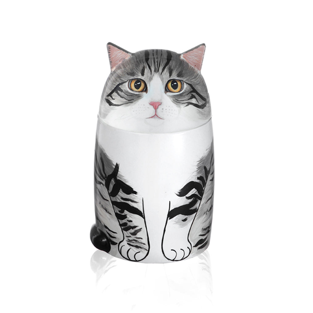 Custom Hand-Painted Cat Memorial Urn - Honor Your Pet’s Memory