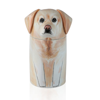 Hand-painted Custom Cat Memorial Urn, Personalized Ceramic Pet Urn for Ashes