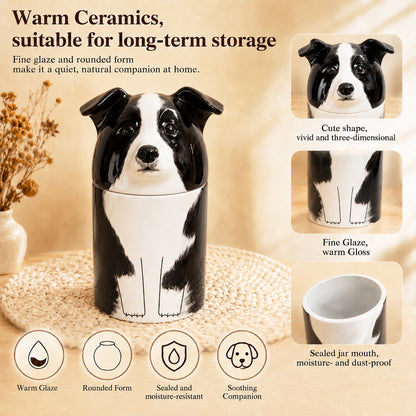 Personalized Cremation Dog Urn - Dog Portrait Memories Gift for Pet Lovers
