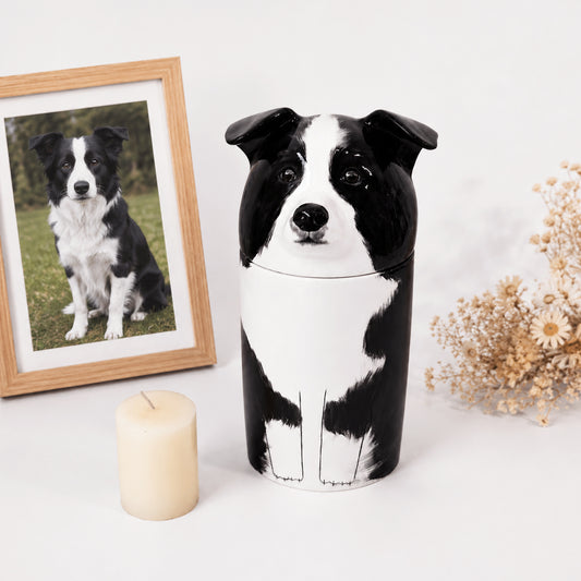 Personalized Cremation Dog Urn - Dog Portrait Memories Gift for Pet Lovers