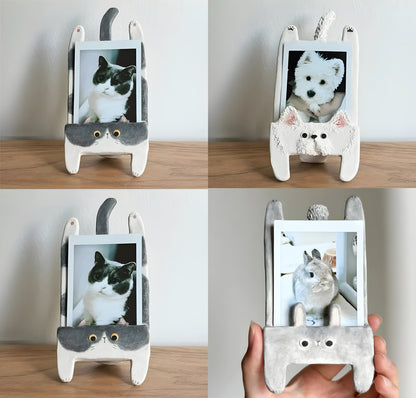Personalized Pet Photo Frame - Hand-painted Pet Memorial Desktop for Birthday Gift